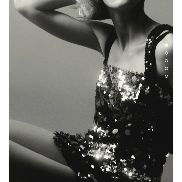 ZARA SILVER SEQUIN MINI DRESS  Bloggers favite - Picture 7 of 17